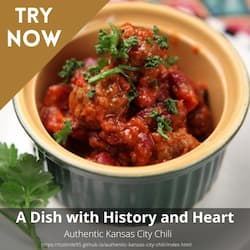 A delicious looking chili with fresh herbs on top in a white ceramic bowl